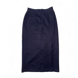 Sag Harbor 100% Wool Navy Skirt